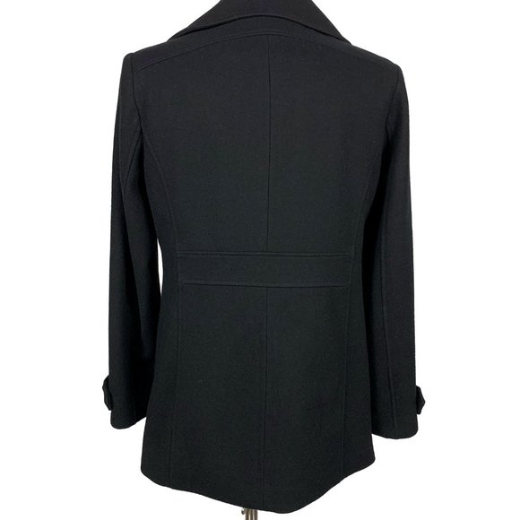 New York Company Black Wool Blend Pea Coat 6 - Picture 4 of 10